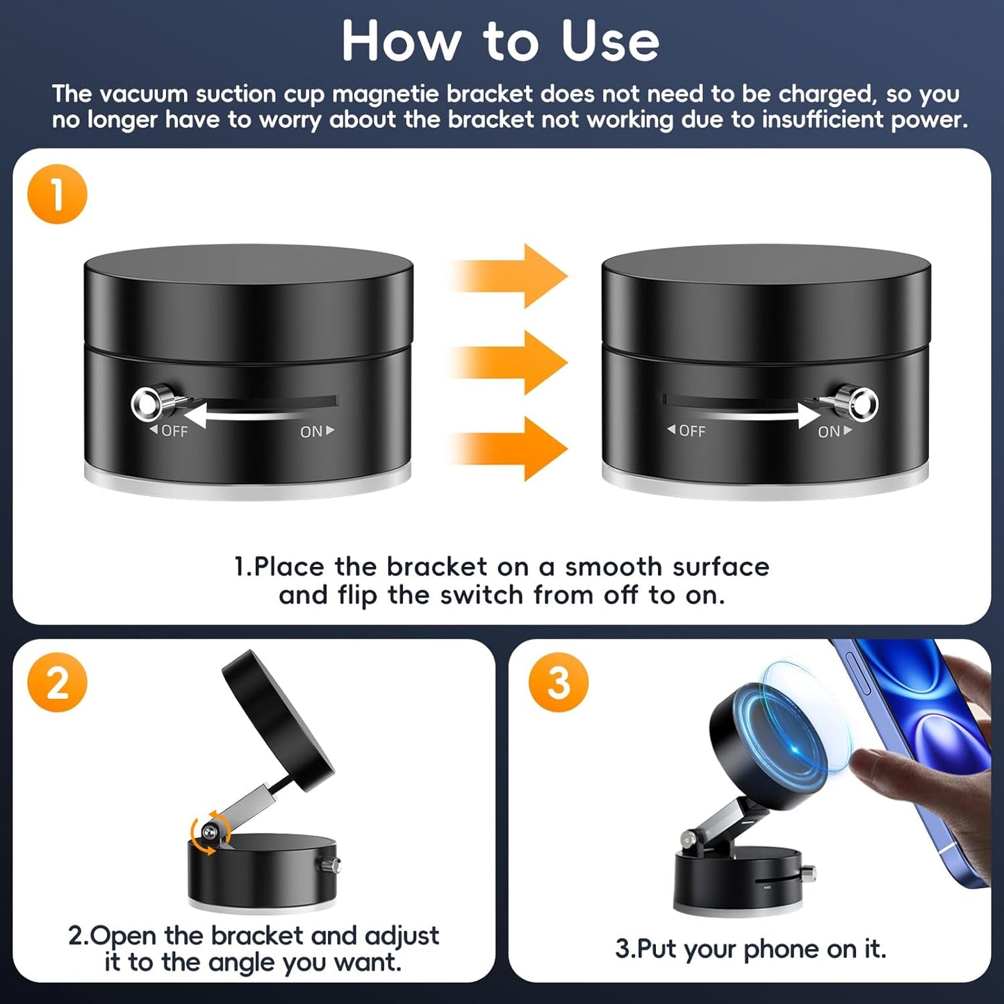 Zebro Vacuum Magnetic Suction Phone Holder