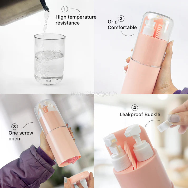 6-in-1 Travel Essential Kit for Men & Women | Travel Toiletry Kit |