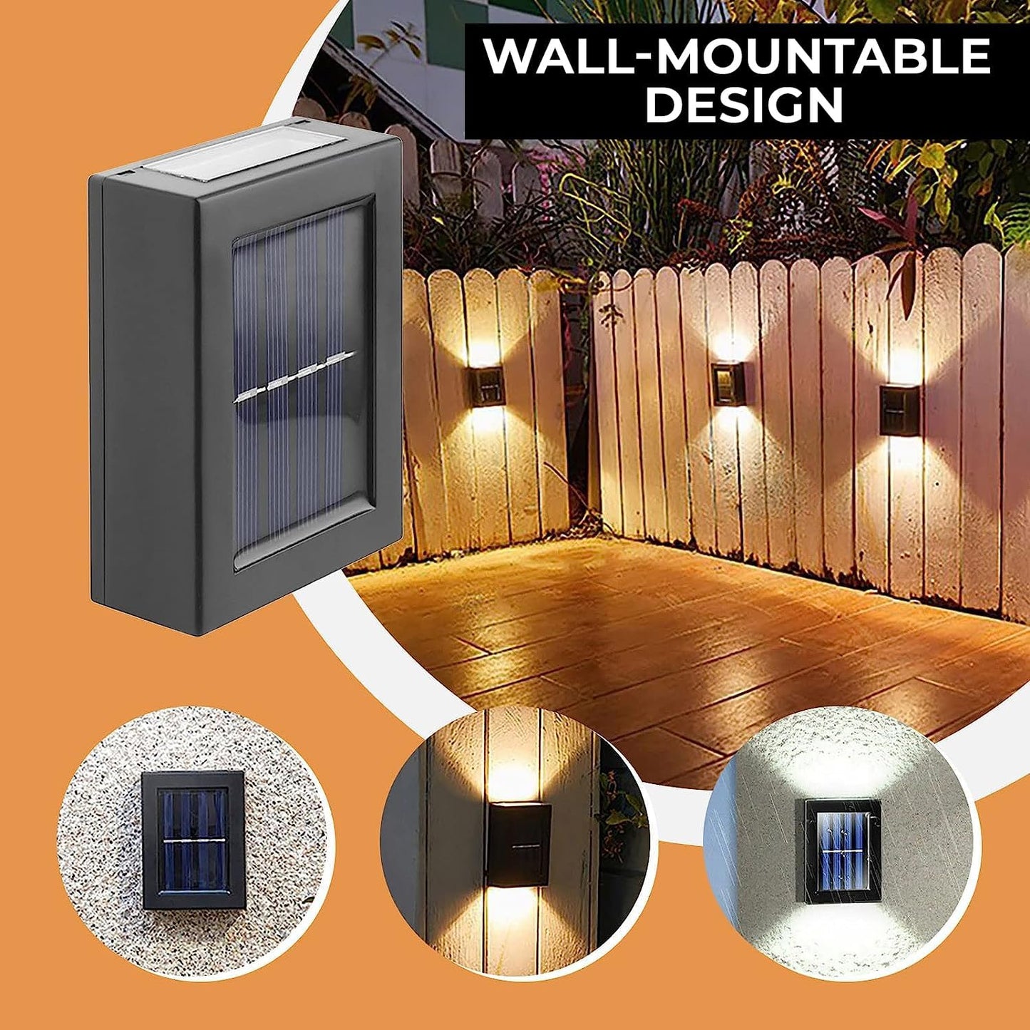 Solar Wall Light : Unique Up And Down Lights